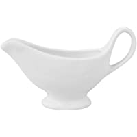Hemoton Salsera de Porcelana Salsera Plato de Cocina Condimentos para Servir Utensilios para Servir con Pico Mango para…